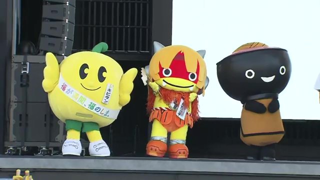 東北各県のキャラクターも盛り上げる