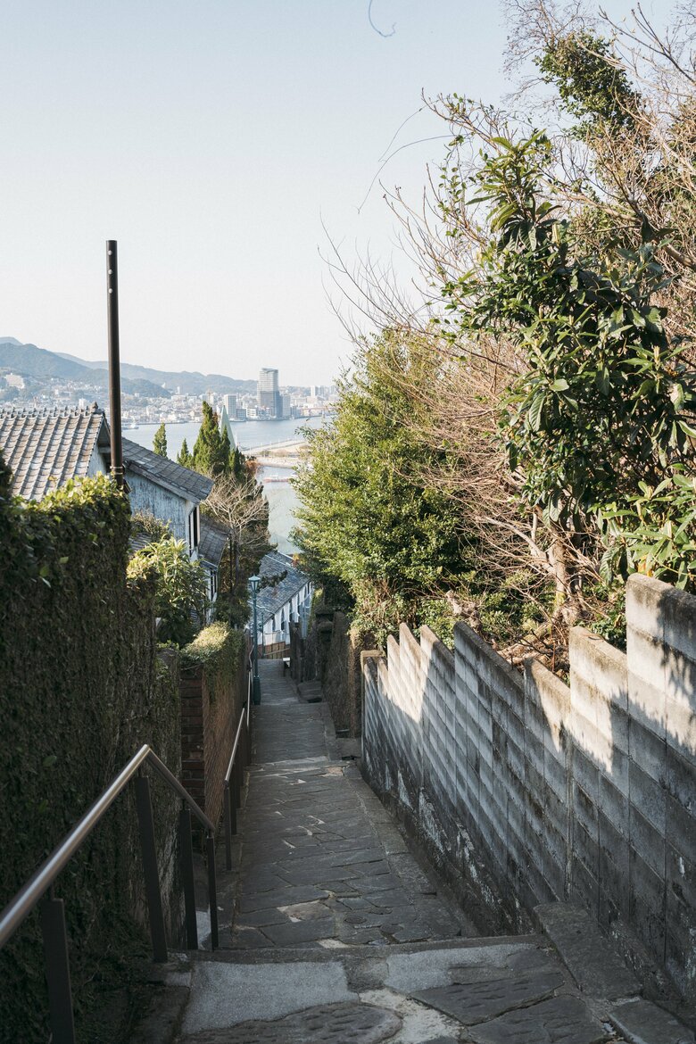 ロケ地となった祈念坂（写真提供：（一社）長崎県観光連盟）
