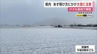 あちこちで雪景色…３日明け方にかけて大雪に注意【佐賀県】