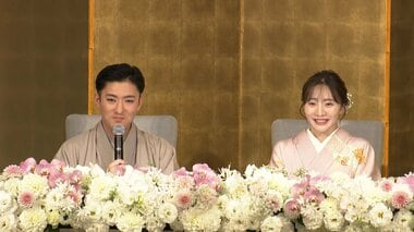 金屏風の前で婚約指輪披露も！中村橋之助さんと元乃木坂46能條愛未さんが婚約会見「「幸…