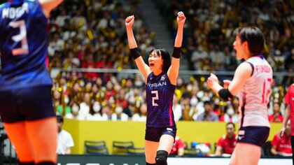 【速報】W杯バレー日本対プエルトリコ　第1セットを25対23で先取！【パリ五輪予選】