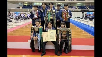 【詳報】直前のメンバー交代も…観客沸かせた「魅せる新体操」で井原がインターハイ男子団体２連覇【岡山】