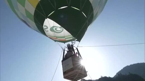 高さ15メートルの空中散歩　熱気球の搭乗体験イベント　日田市で開催　大分