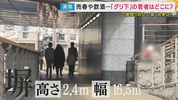 仮設の“塀”