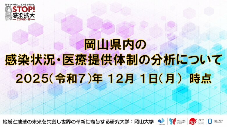 【岡山大学】岡山県内の感染状況・医療提供体制の分析について（2025年12月1日現在）