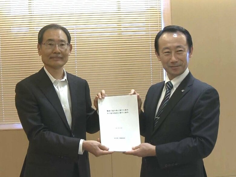 平均の年間給与は637万円余りに…岐阜県職員の給与を4年連続で引き上げへ  人件費は年間約64億円増の見込み｜FNNプライムオンライン