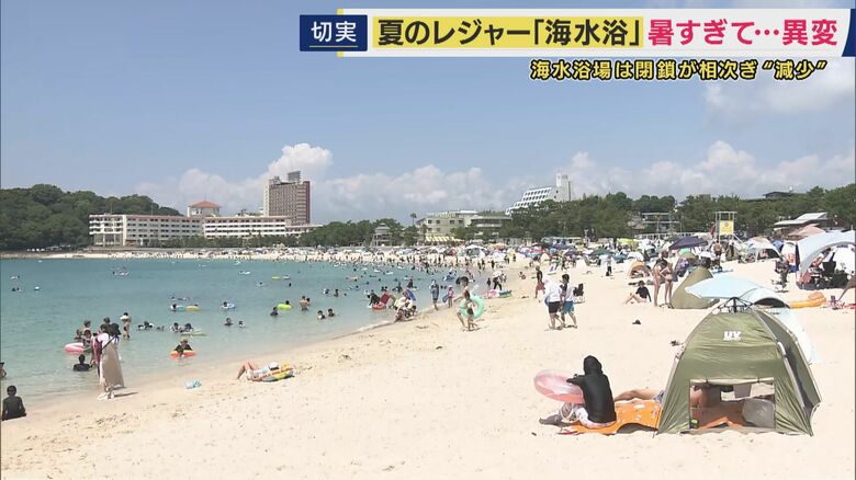 夏のレジャーの定番「海水浴」に変化　海水浴場の数は激減“1300カ所から966カ所”　「全盛期の来場者約10万人→去年は3万人台」で閉鎖も　「ラグジュアリー空間」など価値を付加して集客｜FNNプライムオンライン
