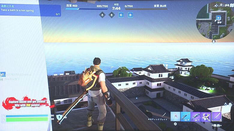 人気ゲーム「フォートナイト」のステージで府内城復活