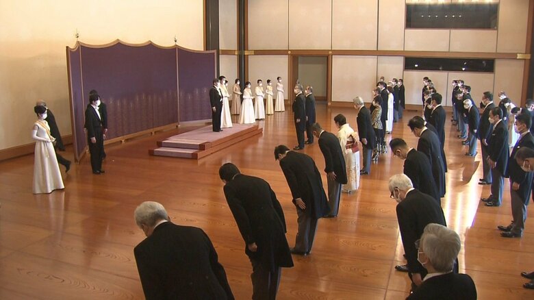 去年の「新年祝賀の儀」の様子。愛子さまにとって公務デビューとなった（去年1月1日）