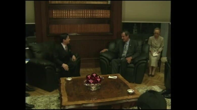 メキシコのフォックス大統領を表敬訪問