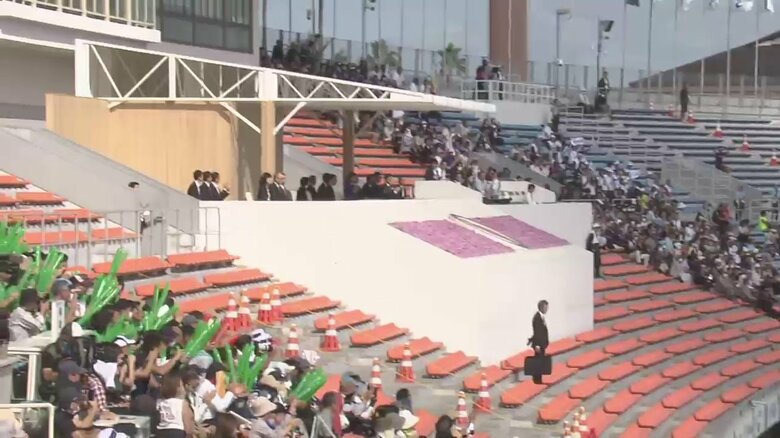 国体の陸上競技を初めて観戦される佳子さま