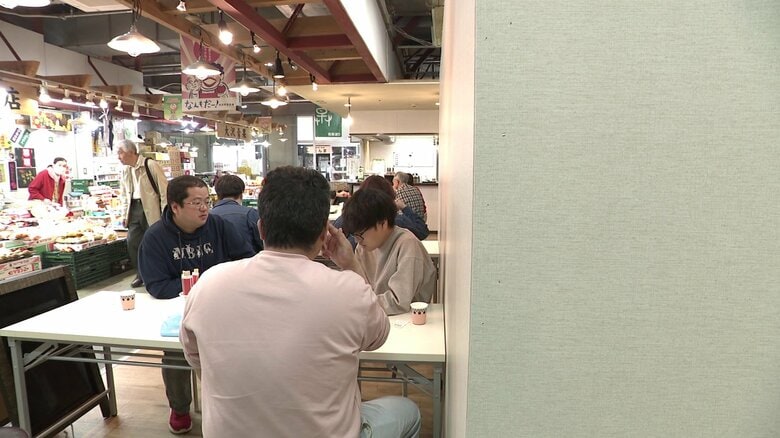 秋田市民市場内にある「あきた食堂」
