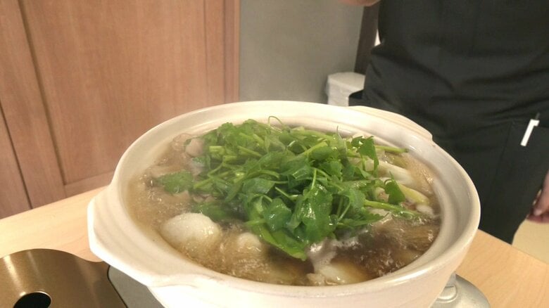 完成したきりたんぽ鍋