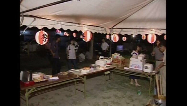 事件現場となった夏祭り会場　1998年7月25日撮影