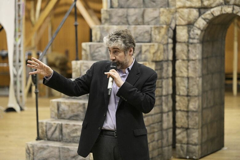 演出のスコット・シュワルツ氏【撮影：上原タカシ】