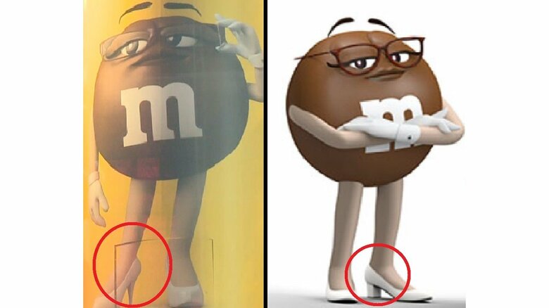 「ピンヒール」から「太いヒール」に変更