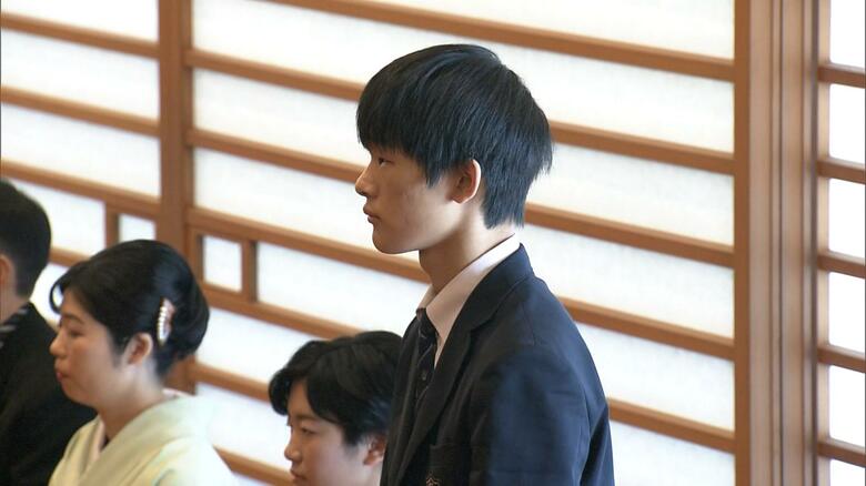 東京学館新潟高2年・本間優大さん