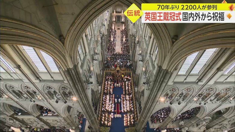 ウェストミンスター寺院で行われた戴冠式