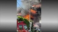 大仙市北楢岡で発生の火事、6時間後に鎮火　住宅や小屋4棟全焼、4棟部分焼　激しい炎と黒煙で騒然　秋田