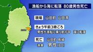 漁船から海に転落し80歳男性死亡　山田湾を航行中　岩手県山田町