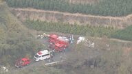 「セスナ機のようなもの墜落」消防に通報　佐賀から大阪に向かう途中か　男性3人搭乗とみられる　救難信号出る　福岡・八女市星野村