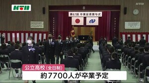 高校で卒業式 センバツ出場の大崎高校でも45人「一番の心のよりどころでした」【長崎県】