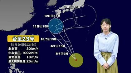 【動画・かごしまの天気10/8】8日は広い範囲で穏やかな天気　9日も大きく崩れることは無さそう