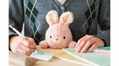 自然に背筋が伸びる？机と体の間に挟む“ぬいぐるみ”がかわいい…発売1週間で1000個の注文