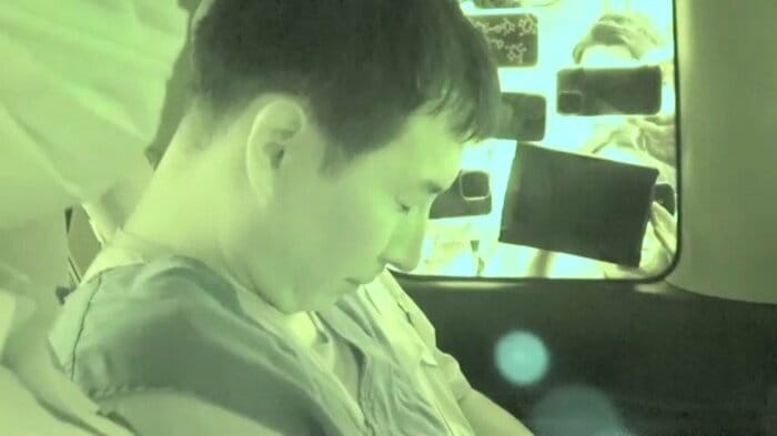 送検される斉藤維人容疑者