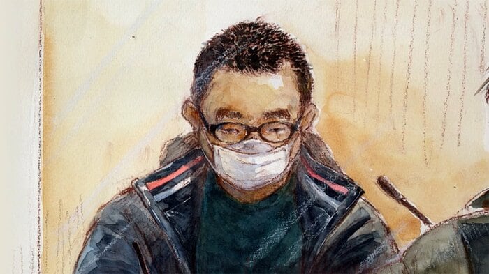 2回目の”死刑判決”後、面会に応じた今井被告は「負けたとは思っていません」と話した(イラスト:大橋由美子)