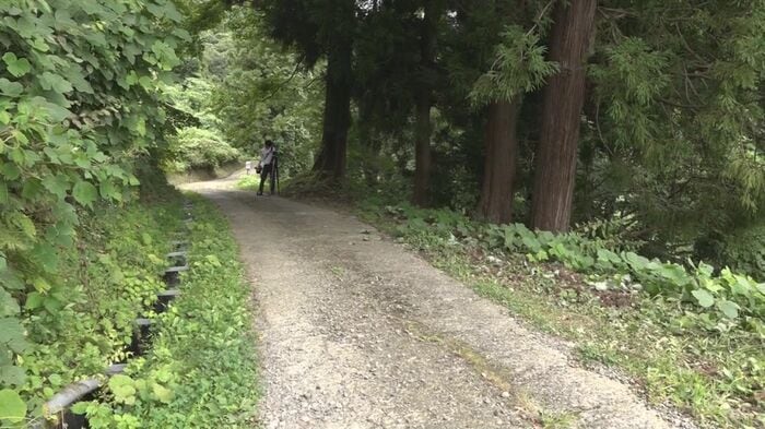 男性がクマとみられる野生動物に襲われた現場(妙高市)