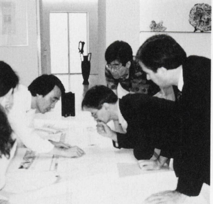 新宿アイランド パブリック・アート・プロジェクトを構想中(1993) © Giulio Paolini
