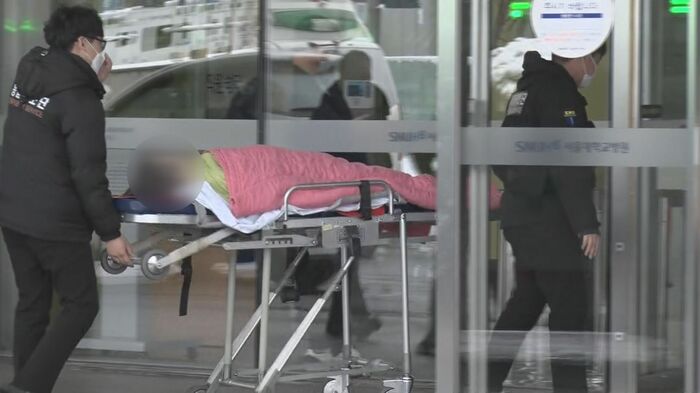 ソウルの5大病院の一つ「ソウル大学病院」でも研修医の大半が辞表を提出し影響が広がっている(2月22日)