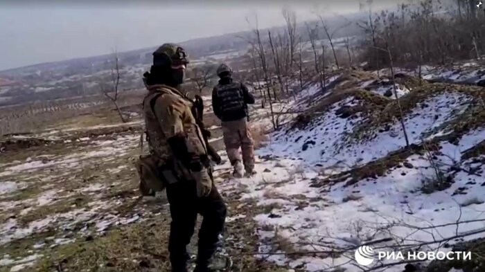 ドネツク州にいるワグネルの戦闘員とされる兵士(先月公開)