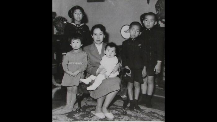 昭和30(1955)年10月 5人のお子さま方と
