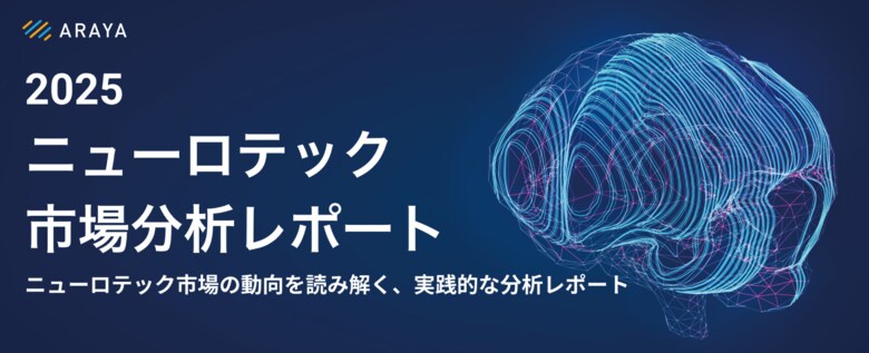ニューロテクノロジー市場分析レポート日本語版をリリース世界90社超の市場動向、2/12にオンラインセミナーも開催