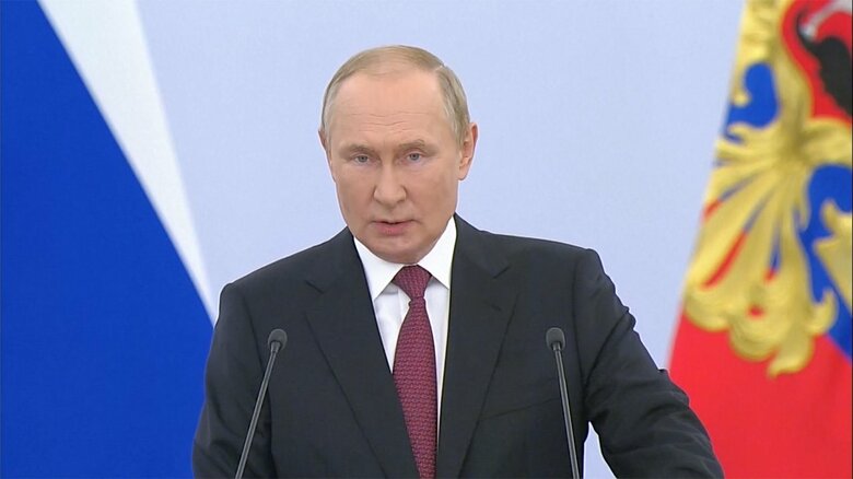 【速報】プーチン大統領がウクライナ4州併合を宣言「永遠にロシア国民になる」｜FNNプライムオンライン