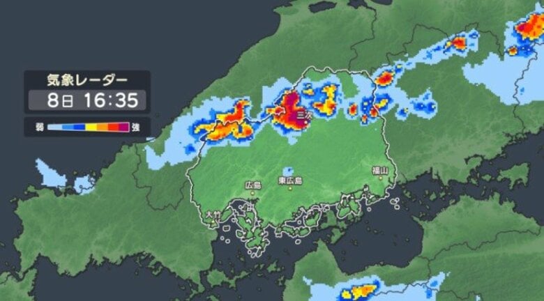 【高齢者等避難情報】広島県・芸北地域の８６７世帯　大朝地域の１１８９世帯　明るいうちの避難を｜FNNプライムオンライン