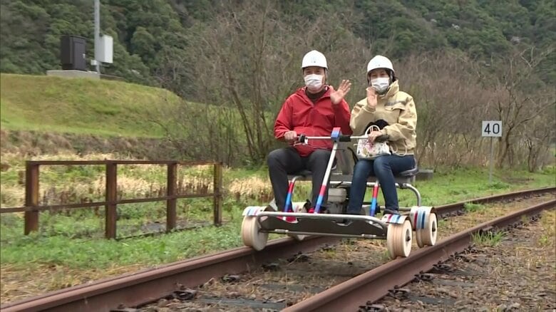 「ゴトンゴトンって音が新鮮」廃止された旧JR三江線を"レールバイク"で楽しむイベント【島根発】