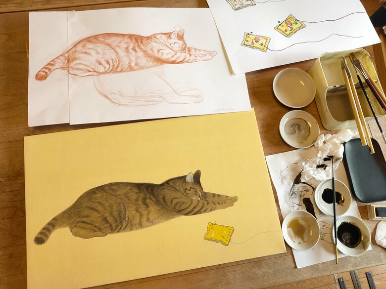 制作途中の様子