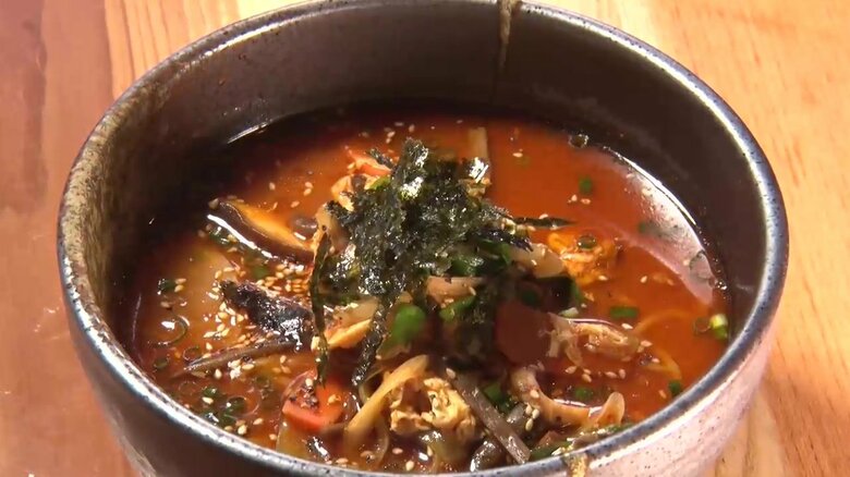 ランチメニュー「ユッケジャンラーメン」