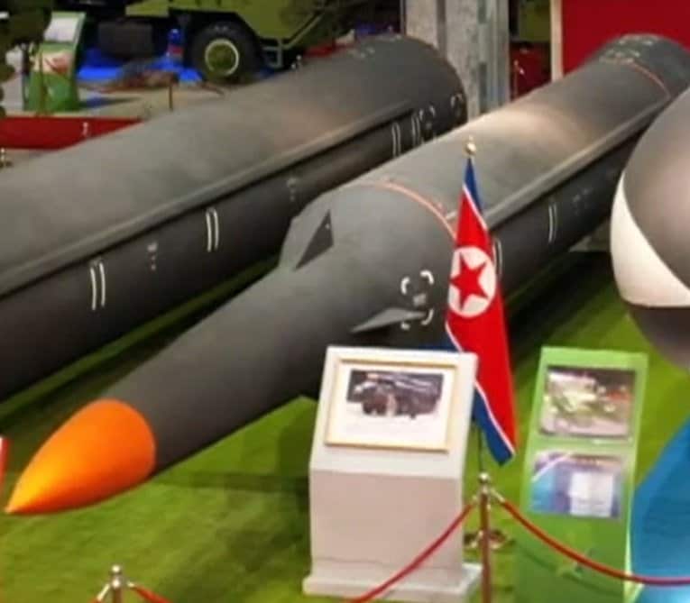 1月5日に発射されたミサイルと同種とみられるミサイル(朝鮮中央テレビ･2021年10月12日)