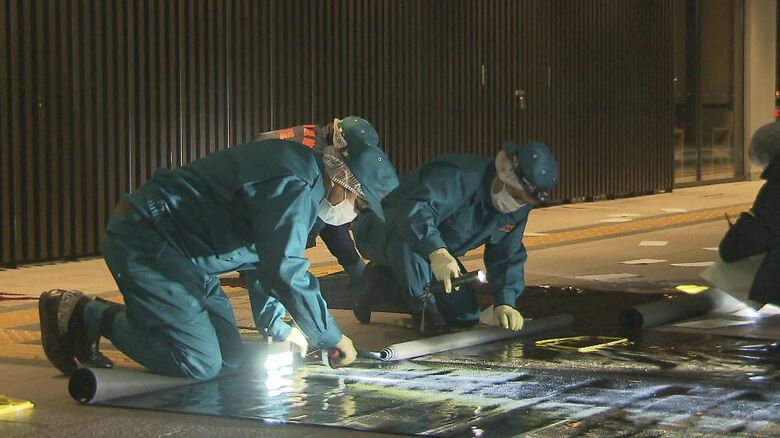 事件現場（JR長野駅前　1月22日夜）