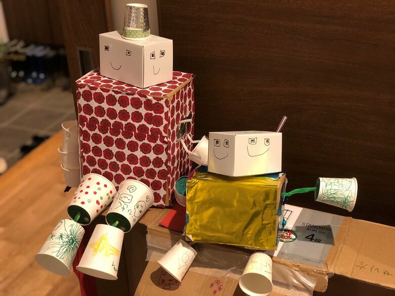 息子さんの作品　題名：優しいロボ（子ども）