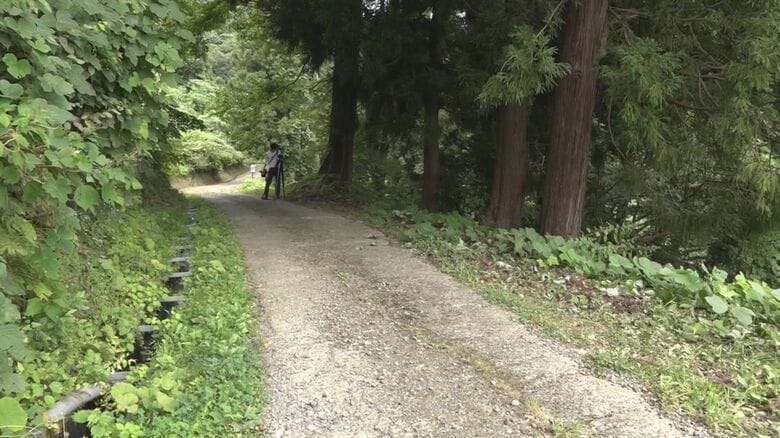 男性がクマとみられる野生動物に襲われた現場（妙高市）