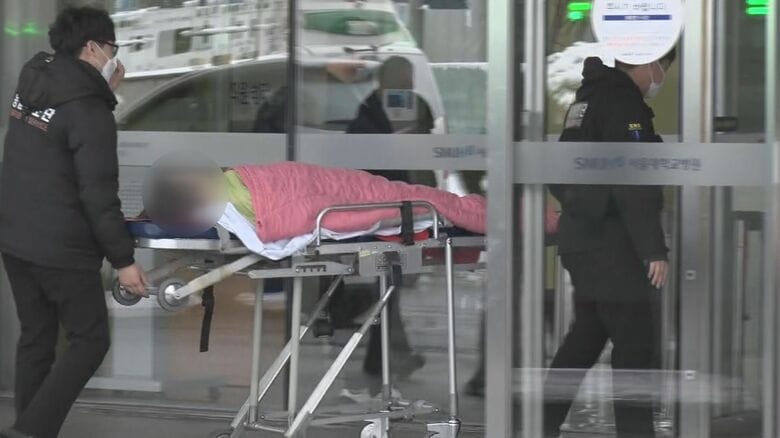 ソウルの5大病院の一つ「ソウル大学病院」でも研修医の大半が辞表を提出し影響が広がっている（2月22日）