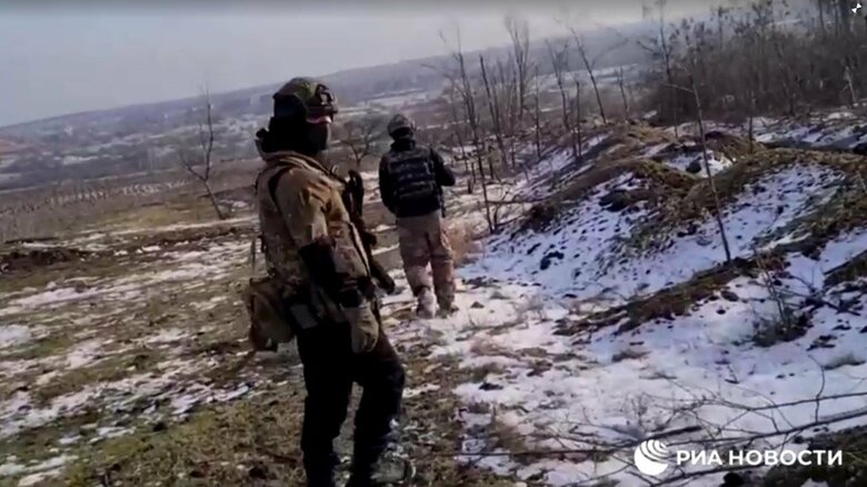 ドネツク州にいるワグネルの戦闘員とされる兵士（先月公開）