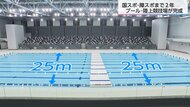 プールの床がせり上がり「50m」が「25m×2」に早変わり！　国スポ・障スポ開催まであと2年　宮崎県にプールと陸上競技場が完成