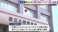 「けんかになってハサミが父親の喉に刺さった」高校生の娘（17）を殺人未遂容疑で現行犯逮捕　父親は搬送先の病院で死亡　「刺すつもりがなかった」と供述　滋賀・近江八幡市