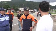 記録的大雨の被災地・仙北市を秋田県の鈴木知事が視察　「一刻も早く復旧と生活再建を」　激甚災害指定に向け国に要望へ